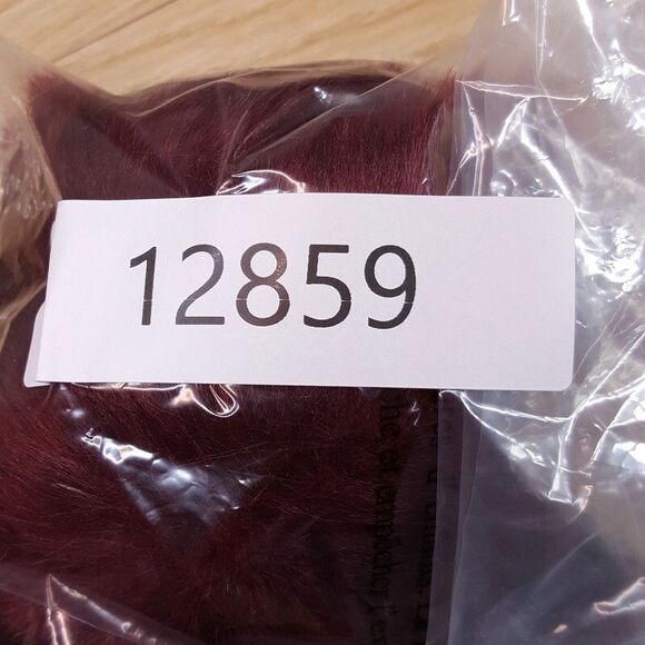 KYI KYI CANADA Womens Beanie Hat Burgundy Wool Cashmere Faux Fur Pom Pom $70 - Picture 4 of 4